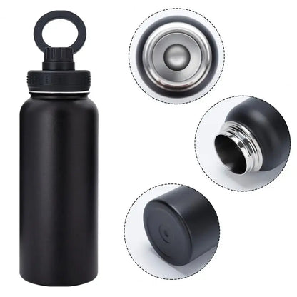 1000ml Insulated Water Bottle With Magnetic Phone Mount